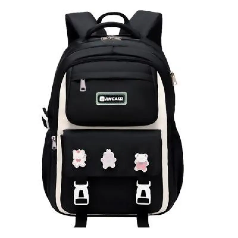 Waterproof School Book Bag (black)