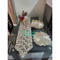 6 Pcs Table Mat + 1 Runner Set(Round shape)