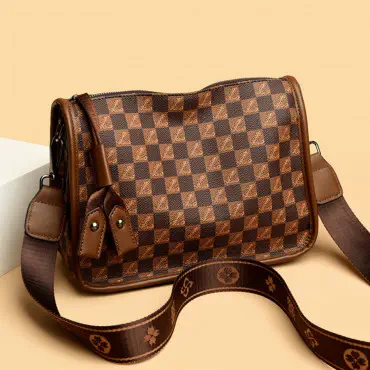 Women Luxurys Designers Messenger handbag(Brown)