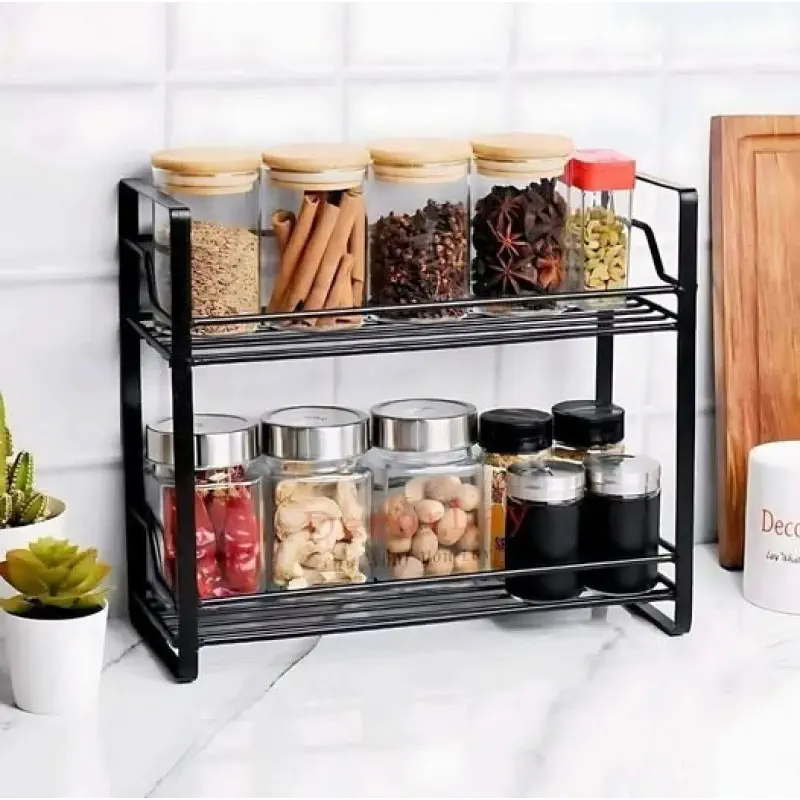 Premium Quality 2 Layer Spice Jar Rack