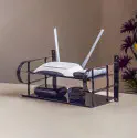 Wall Mounted Router Stand - Black