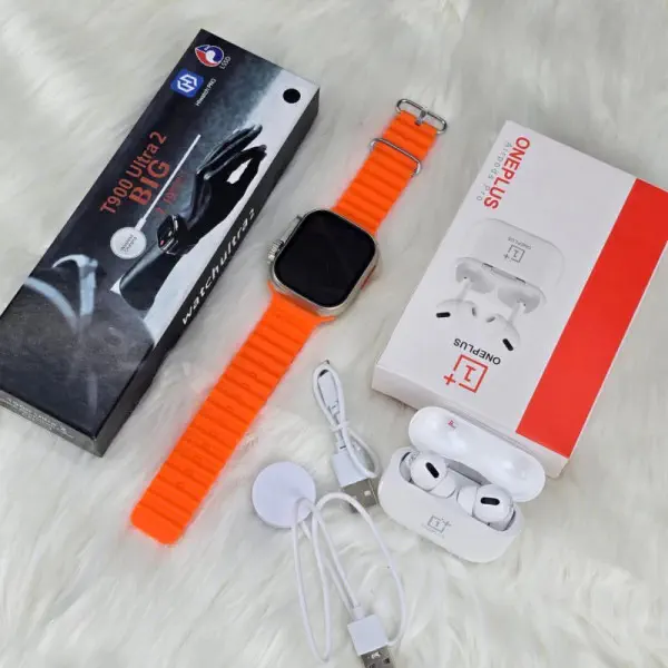 T900 Ultra 2 & One Plus Air Pods Pro Combo