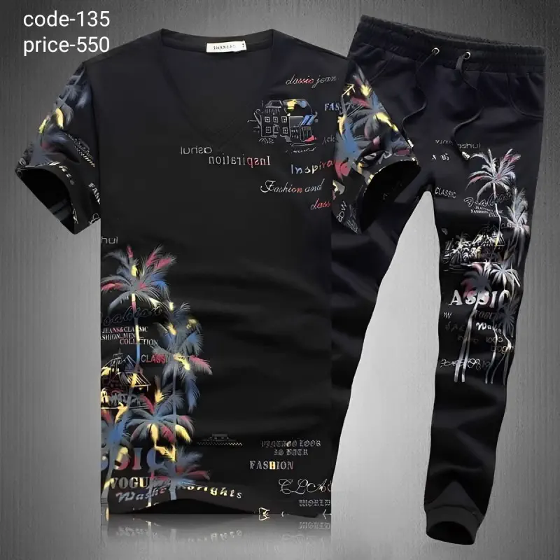 T shirt and trousers...