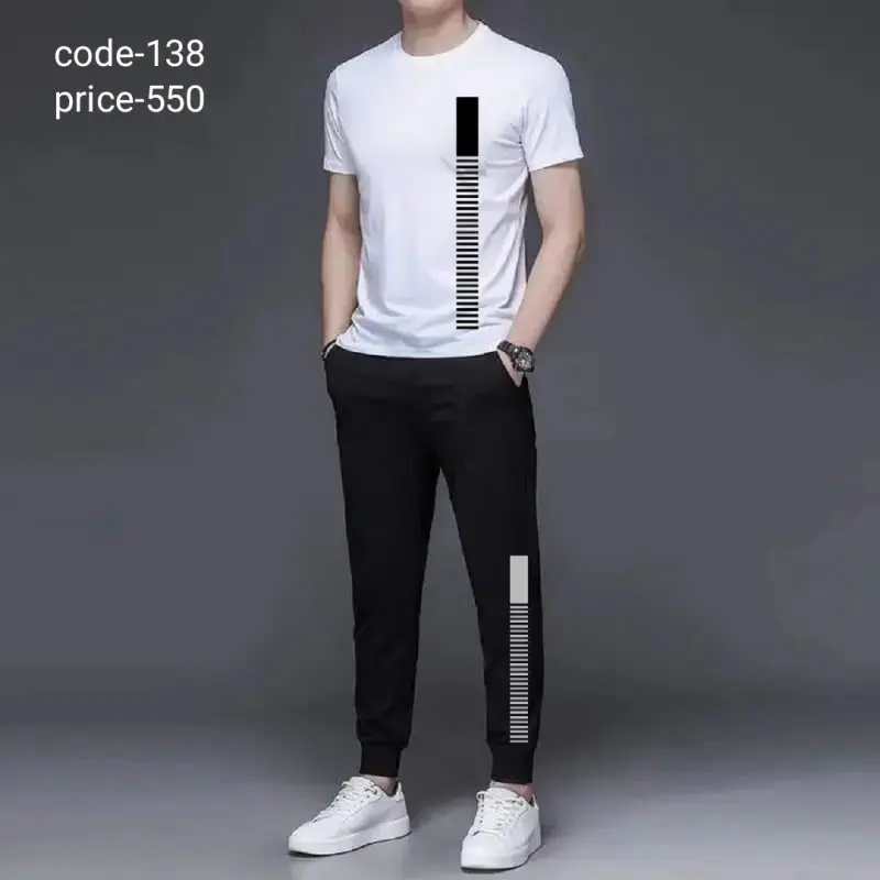 T shirt and trousers...