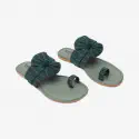 Women Green Flats Sandal