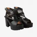 Women Black Heels Sandal