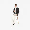 Men Solid Single Breasted Casual Blazer  (Black)