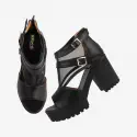 Women Black Heels Sandal