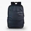 PU FABRIC BACK PACK  LAPTOP+TRAVEL +COLLAGE & UNIVERSITY  BAG (BLACK ) 1
