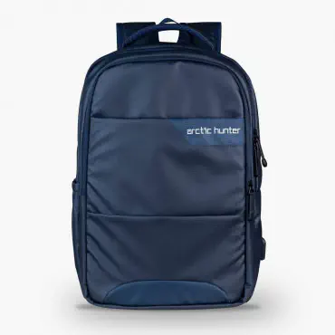 PU FABRIC BACK PACK  LAPTOP+TRAVEL +COLLAGE & UNIVERSITY  BAG (BLACK)
