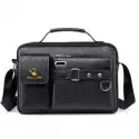 MEN & WOMEN KOREAN FASHION SHOULDER BAG (BLACK  ) ( ORIGINAL )