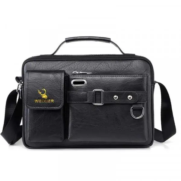 MEN & WOMEN KOREAN FASHION SHOULDER BAG (BLACK  ) ( ORIGINAL )