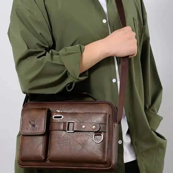 MEN & WOMEN KOREAN FASHION SHOULDER BAG ( CHOCOLATE COLLOUR )