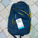PU FABRIC BACK PACK  LAPTOP+TRAVEL +COLLAGE & UNIVERSITY  BAG (BLUE ) 1