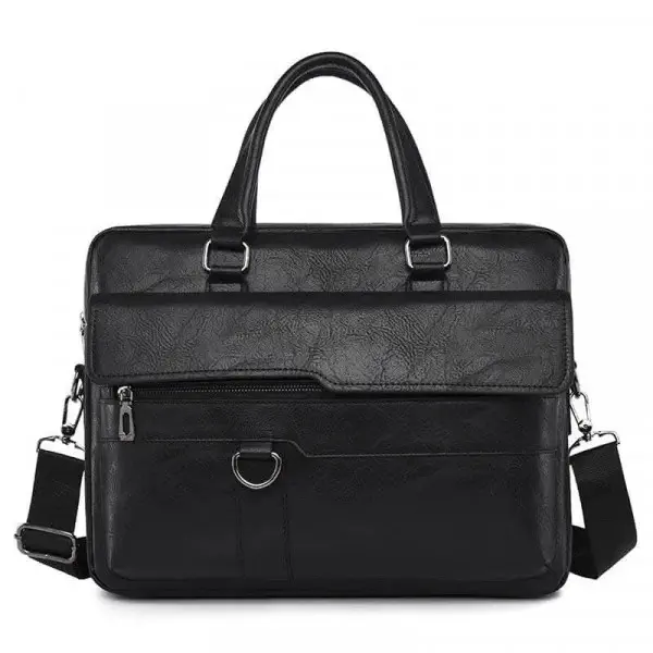 (BLACK  025 MODEL) 16"/12" LAPTOP & OFFICE (MEN & WOMEN) SHOULDER BAG 