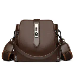 High-quality Messenger Bags For (Kangaroo 3) Women Luxury Crossbody Shoulder Bags Female (Coffee)