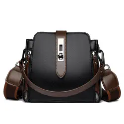 High-quality Messenger Bags For (Kangaroo 3) Women Luxury Crossbody Shoulder Bags Female  (Black)