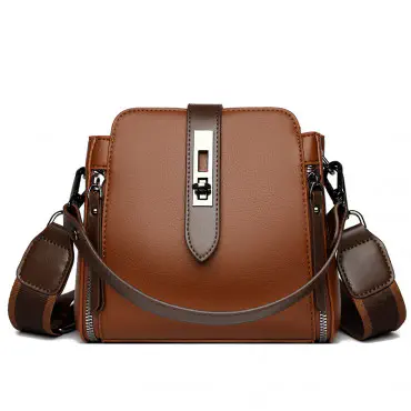 High-quality Messenger Bags For (Kangaroo 3) Women Luxury Crossbody Shoulder Bags Female (Brown)