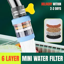 ৩ পিস- Water Filter Tap 6 Layers ( 360° রোটেটেবল )