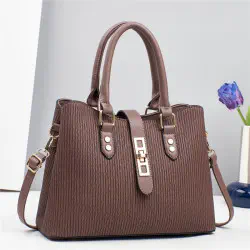 New Atmospheric PU Leather Luxurious Texture Bag for Ladies (Chocolate)