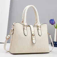 New Atmospheric PU Leather Luxurious Texture Bag for Ladies (White)