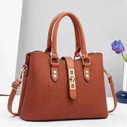 New Atmospheric PU Leather Luxurious Texture Bag for Ladies (Earthy Yellow)