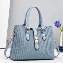 New Atmospheric PU Leather Luxurious Texture Bag for Ladies (Blue)