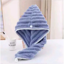 Microfiber Hair Towel ( ১ পিচ  blue কালার )