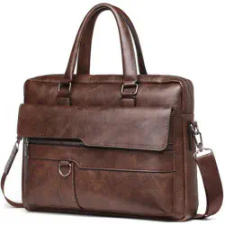 Amsburg Laptop Leather Bag ( Choklete )