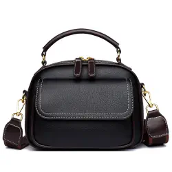 New Sac a Main Women Handbag soft small Shoulder Pu Leather Tote Hand Bags for Ladies(Black)