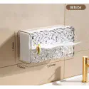 Wall Mounted Transparent Glacier Pattern Tissue Holder