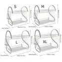 2 Layer Dish Drainer Kitchen Rack