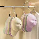 Multifunctional Circle Hook Rack Hat Scarf Towel Hanger.