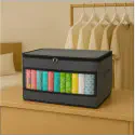 9 Grid large Transparent Full cover Cloth Organizer box