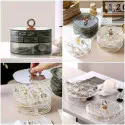3-Layer Acrylic Jewelry Organizer with Handle