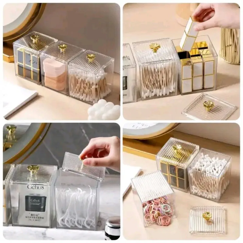 Multifunctional Makeup Cotton Pads Storage Box