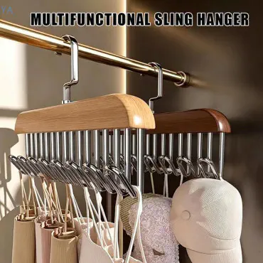 Multifunctional Solid Wood Sling Hanger