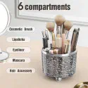 Acrylic 360° Rotating Makeup Brush Holder 
