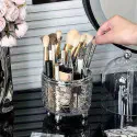 Acrylic 360° Rotating Makeup Brush Holder 