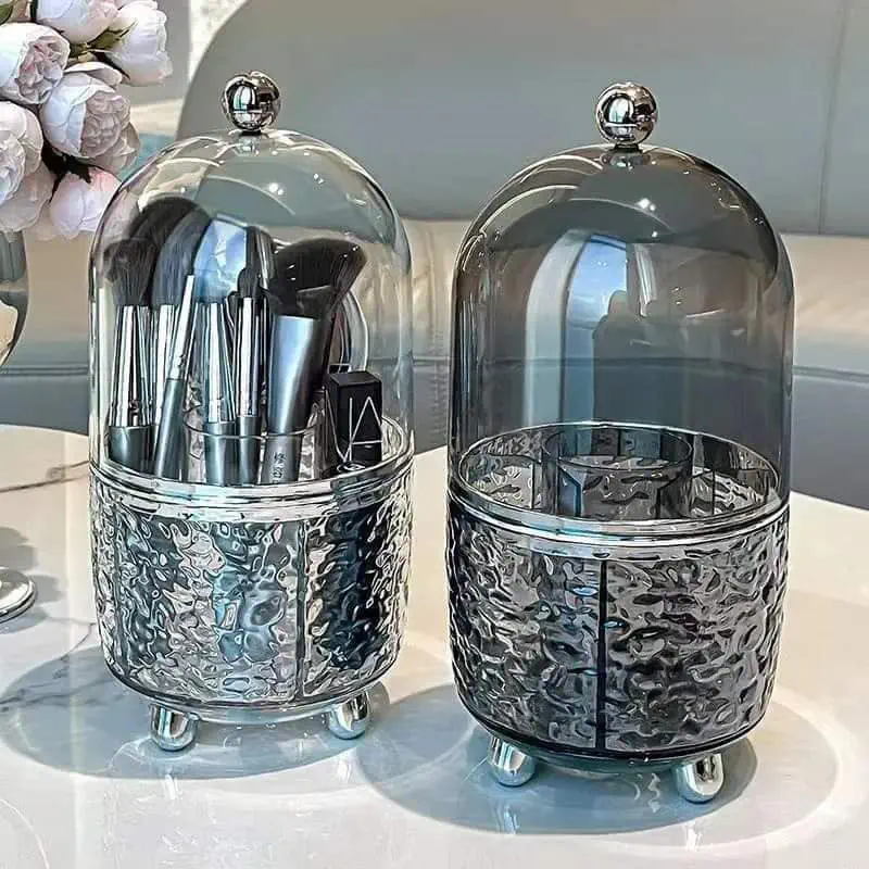 Acrylic 360° Rotating Makeup Brush Holder 