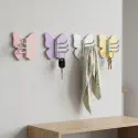 360° Rotatable Butterfly-Shaped 3-Hook Adhesive Wall Hanger