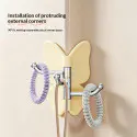 360° Rotatable Butterfly-Shaped 3-Hook Adhesive Wall Hanger