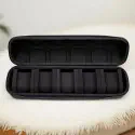 5-Slot Watch Travel Box, Hard Shell with Soft Pillow & Handle, for Men Women