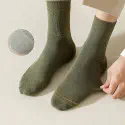 Solid Color Cotton Socks