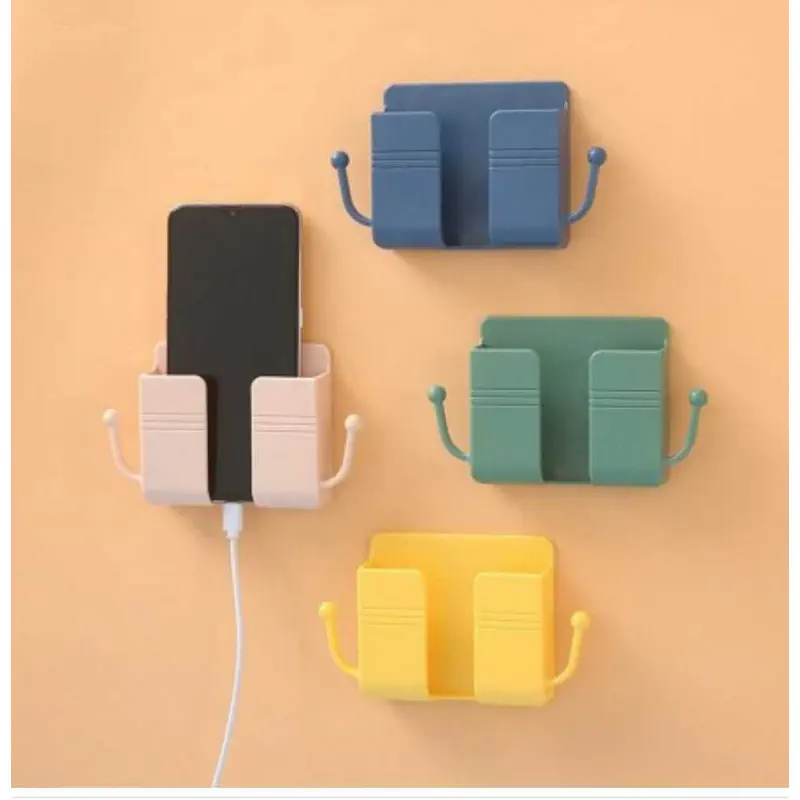 5 pis Universal Wall Mounted Charger Phone Holder Stand
