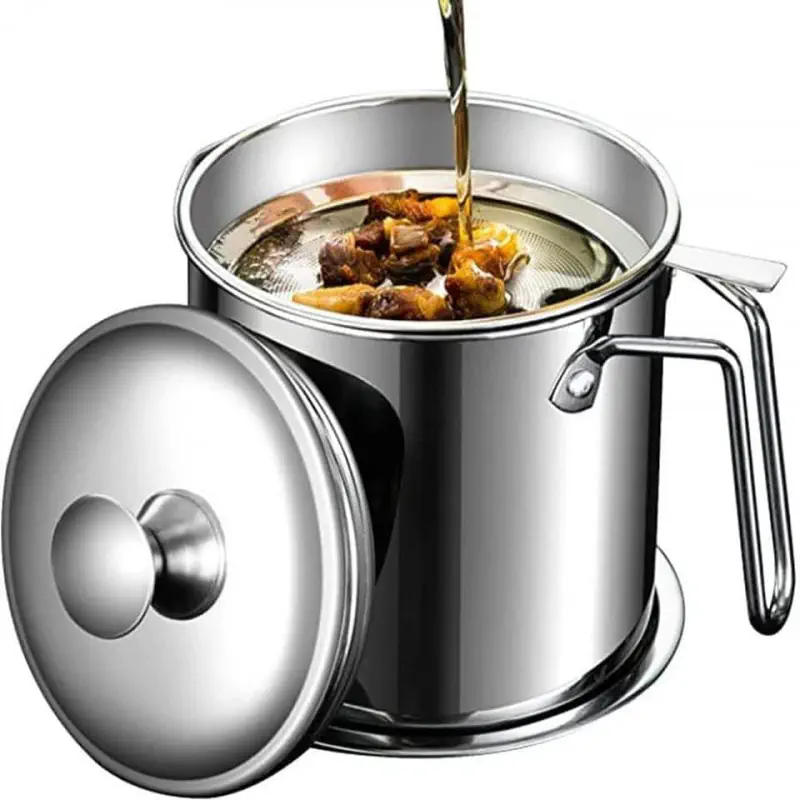 2 LITTER Oil Strainer Pot