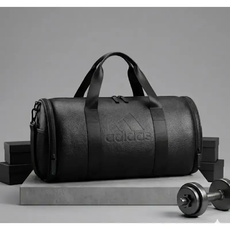Premium Leather Gym Bag (15 inch) Adidas