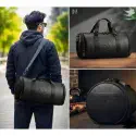 Premium Leather Gym Bag (15 inch) Adidas