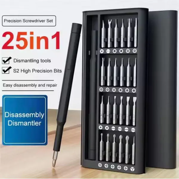 Magnetic 25-in-1 screwdriver set