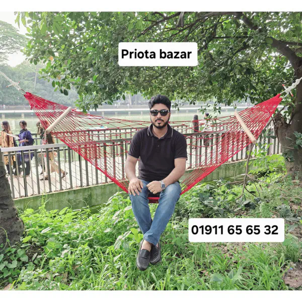 লম্বা ৭ ফুট-দুই মাথায় রিং ও কাঠি যুক্ত সালমান শাহ দোলনা (Dolna)